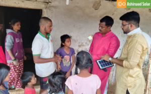 team members promoting solar energy