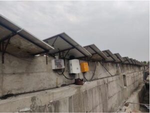 solar panels on roof